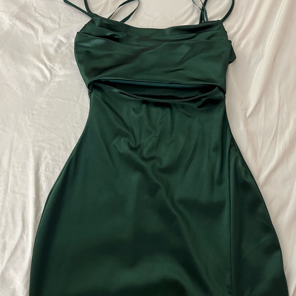 Forest green dress